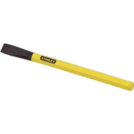 STANLEY 16-287 Cold Chisel, 1/2 in Tip, Vanadium Steel Blade, 6 in L, Yellow Handle