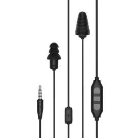 Plugfones Guardian Plus PGP-BB Earphones, 23/26 dB SPL, Black