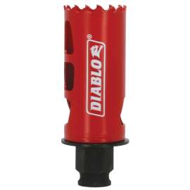 Diablo DHS1250 Hole Saw, 1-1/4 in Dia, 2-3/8 in D Cutting, 3/8 in Arbor, Bi-Metal Cutting Edge