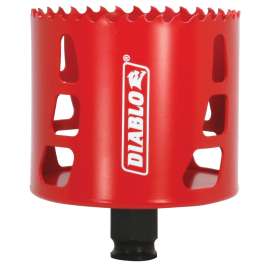 Diablo DHS3000 Hole Saw, 3 in Dia, 2-3/8 in D Cutting, 3/8 in Arbor, Bi-Metal Cutting Edge