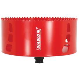 Diablo DHS6000 Hole Saw, 6 in Dia, 2-3/8 in D Cutting, 3/8 in Arbor, Bi-Metal Cutting Edge