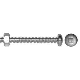 Reliable PSBZ Series PSBZ832212MR Machine Screw with Nut, #8-32 Thread, 2-1/2 in L, Full, Imperial Thread, Pan Head
