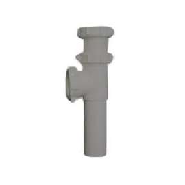 Plumb Pak PPC66-8B End Outlet Tee and Tailpiece, 1-1/2 in, Slip-Joint, Plastic, Black