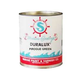 Duralux M746-4 Marine Enamel, Flat, Pirogue Green, 1 qt Can