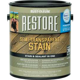RUST-OLEUM RESTORE 287397 Wood Stain, Liquid, 1 gal