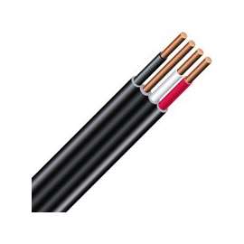 Southwire 47193875 Building Wire, 6 AWG Wire, 3 -Conductor, 75 m L, Copper Conductor, Nylon, PVC Insulation