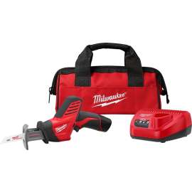 Milwaukee 2420-21 Reciprocating Saw Kit, Battery Included, 12 V, 1.4 Ah, 1/2 in L Stroke, 0 to 3000 spm