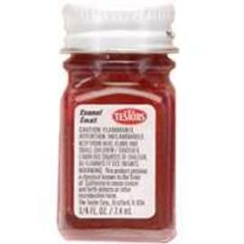 TESTORS 1103TT Enamel Paint, Gloss Red, 0.25 oz Bottle