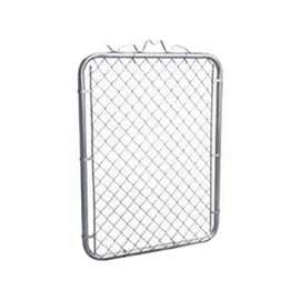 Stephens Pipe & Steel GTB03660 Fence Walk Gate, 36 in W Gate, 60 in H Gate, 12.5 ga Frame Tube/Channel, Gray