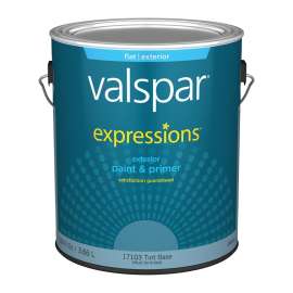 Valspar EXPRESSIONS 005.0017103.007 Exterior Paint and Primer, Flat, 1 gal