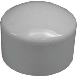 GENOVA 300 Series 30153 Pipe Cap, 3 in Slip Joint, White