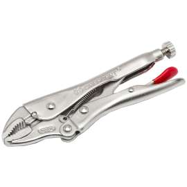 Crescent C7CVN Locking Plier, 1-5/8 in Jaw Opening, Curved, Nickel Jaw, Non-Slip Grip Handle