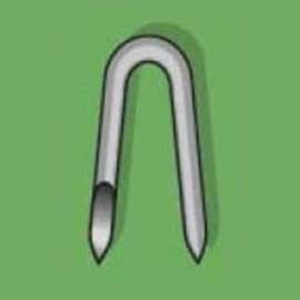 DUCHESNE 24020460 Mini Fence Staple, 1/4 in W Crown, 13 ga Gauge, Steel