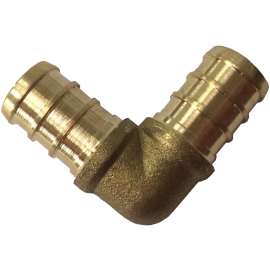 Waterline 1425144 Tube Elbow, 1/2 in, 90 deg Angle, Brass, 690 kPa Pressure
