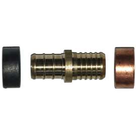 Waterline 1443844-LW/144384 Insert Coupling, 1/2 in, Barb, Brass