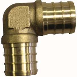 Waterline 1442166 Tube Elbow, 3/4 in, 90 deg Angle, Brass, 200 psi Pressure