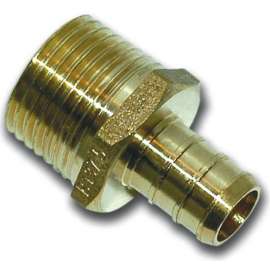 Waterline 1444044 Pipe Adapter, 1/2 in, PEX x MPT