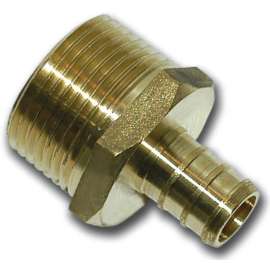 Waterline 1444046 Pipe Adapter, 1/2 x 3/4 in, PEX x MPT