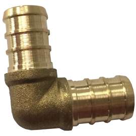 Waterline 1442144 Tube Elbow, 1/2 in, 90 deg Angle, Brass, 200 psi Pressure