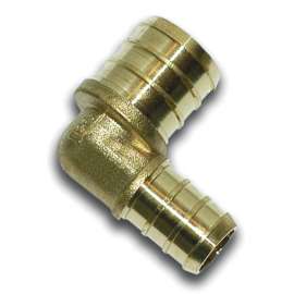 Waterline 1442064 Tube Elbow, 3/4 x 1/2 in, 90 deg Angle, Brass