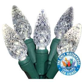 Holiday Bright Lights LEDBX-C650-PW6 Light Set, 50-Lamp, LED Lamp, Pure White Lamp, 50,000 hr Average Life
