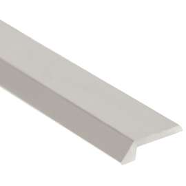 SHUR-TRIM FA1121BCL03 Molding Tile Edge Cap, 3 ft L, 3/4 in W, Aluminum, Clear