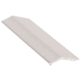 SHUR-TRIM FA1196BCL03 Equalizer, 3 ft L, 1 in W, Aluminum, Clear