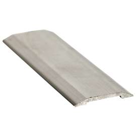 SHUR-TRIM FA1142BCL03 Seam Binder, 3 in L, 1-1/4 in W, Flat Surface, Aluminum, Clear