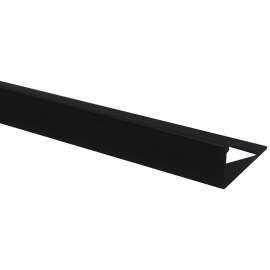 SHUR-TRIM ET2152SAB08 Flat Tile Edge, 8 ft L, 1/2 in W, Aluminum, Satin Antique Bronze