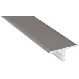 SHUR-TRIM ET1156BCL08 T-Molding, 8 in L, 7/8 in W, Ceramic, Clear