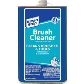 Klean Strip QBC12C Brush Cleaner, Liquid, 1 qt, Can