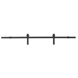 Colonial Elegance Barn Series SB78RR-BL Sliding Rail System, Steel, Flat, 3 in W, 5 in H, 78-3/4 in L