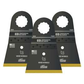 IMPERIAL BLADES SuperCut IBSCT337-3 Oscillating Blade, 2-1/2 in, TiN Coated Bi-Metal