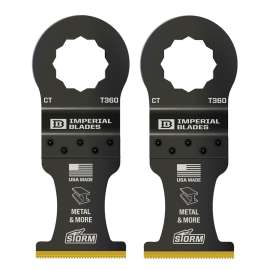 IMPERIAL BLADES SuperCut IBSCT360-2 Oscillating Blade, 1-3/8 in, TiN Coated Carbide