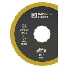 IMPERIAL BLADES SuperCut IBSCT410-1 Oscillating Blade, 3-1/8 in, TiN Coated HSS