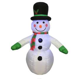 Hometown Holidays 90333 Christmas Inflatable Snowman, 4 ft H