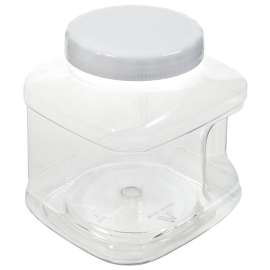 Arrow Plastic 73801 Stackable Container, 80 oz Capacity, Clear