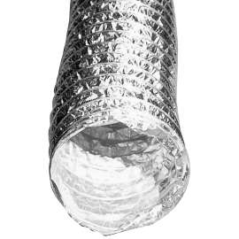BUILDER'S BEST 110244 Foil Duct, 50 ft L, Class 1 Pressure Class, Aluminum/Polyester
