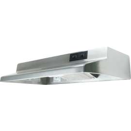 Air King Advantage AR Series AR1368 Range Hood, 180 cfm, 2 Fan, 36 in W, 12 in D, 6 in H, Cold Rolled Steel