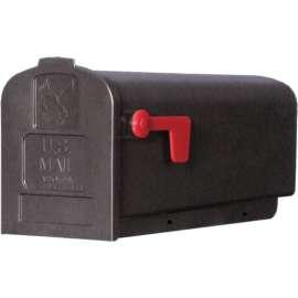 Gibraltar Mailboxes Parson PL10B0201 Rural Mailbox, 875 cu-in Capacity, Plastic