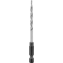 DeWALT DW2537 Drill Bit, 9/64 in Dia, 3 in OAL, Countersink, Spiral Flute, 4-Flute, 1/4 in Dia Shank, Hex Shank