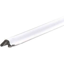 M-D 70068 Kerf Weatherstrip, 96 in L, Vinyl, White