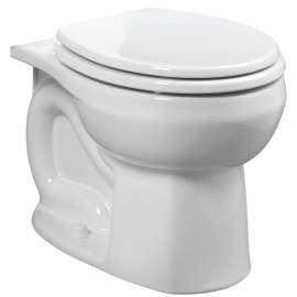 Crane Plumbing 3251D701100 Toilet Bowl, Round, 6 lpf Flush, 12 in Rough-In, Vitreous China, White, 15 in H Rim