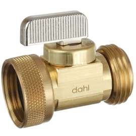 DAHL 521-04-04F-BAG Hose and Boiler Drain Valve, 1/2 in Connection, Male Hose x Female Swivel Hose, 250 psi Pressure