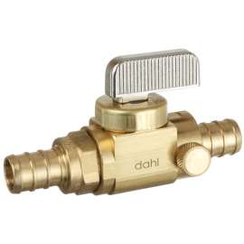 DAHL 521-PX3-PX3D-BAG Stop and Isolation Valve, 1/2 x 1/2 in Connection, Crimp, 250 psi Pressure, Manual Actuator