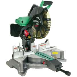 Hitachi C12FDH Miter Saw with Laser Marker, 12 in Dia Blade, 4000 rpm Speed, 52 deg Max Miter Angle