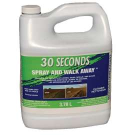 30 Seconds Spray & Walk Away 30SECSWA Biodegradable Outdoor Cleaner, 3.78 l, Clear, Liquid, Benzaldehyde Organic