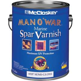 McCloskey Man O'War 080.0006537.007 Marine Spar Varnish, Semi-Gloss, 1 gal