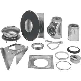 SELKIRK 206622 Thru-the-Wall Support Kit, Stainless Steel, For: Model SSII