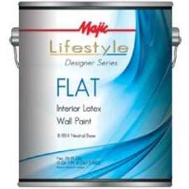 Majic Paints 8-1814-1 Interior Wall Paint, Flat, Neutral Base, 1 gal Can